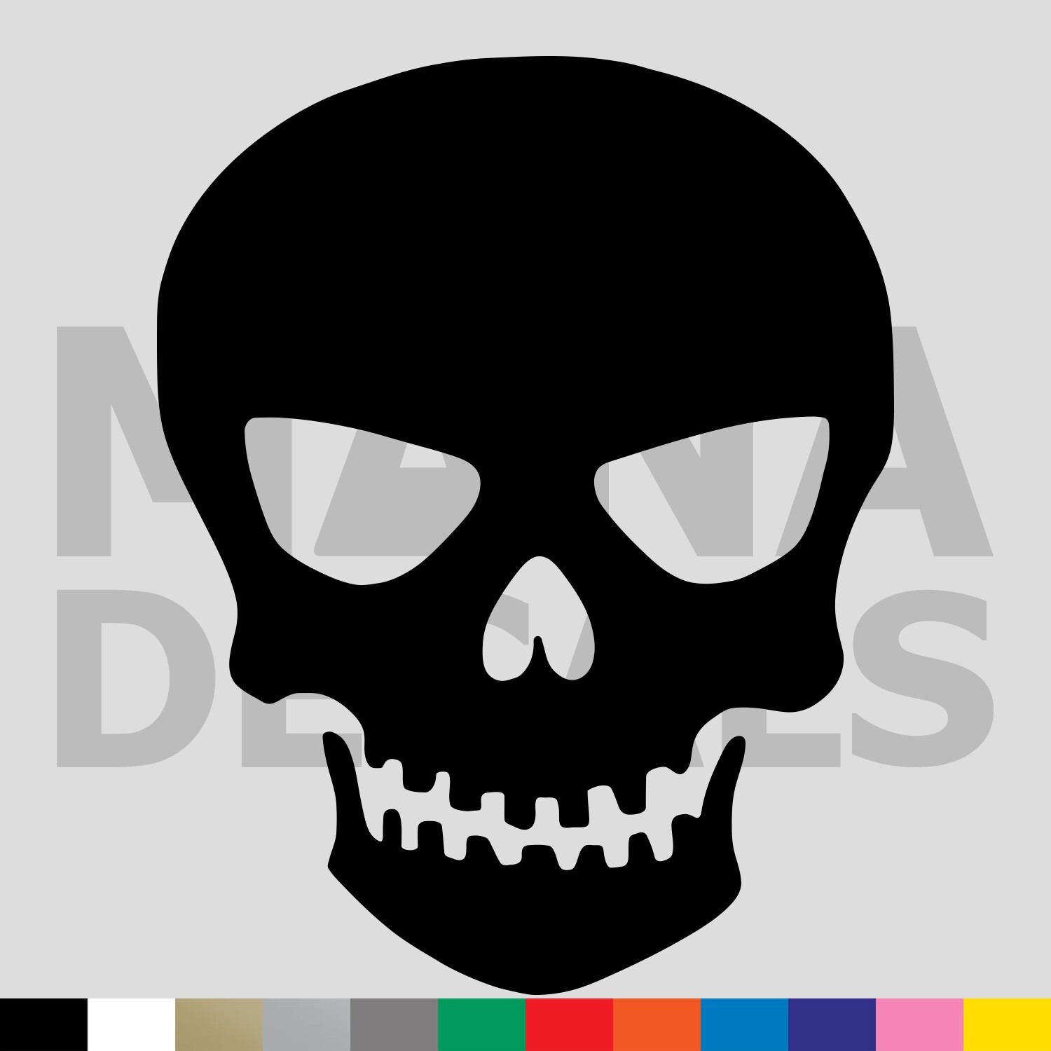 Skull Vinyl Die Cut Decal Sticker - Skeleton Bone gallery