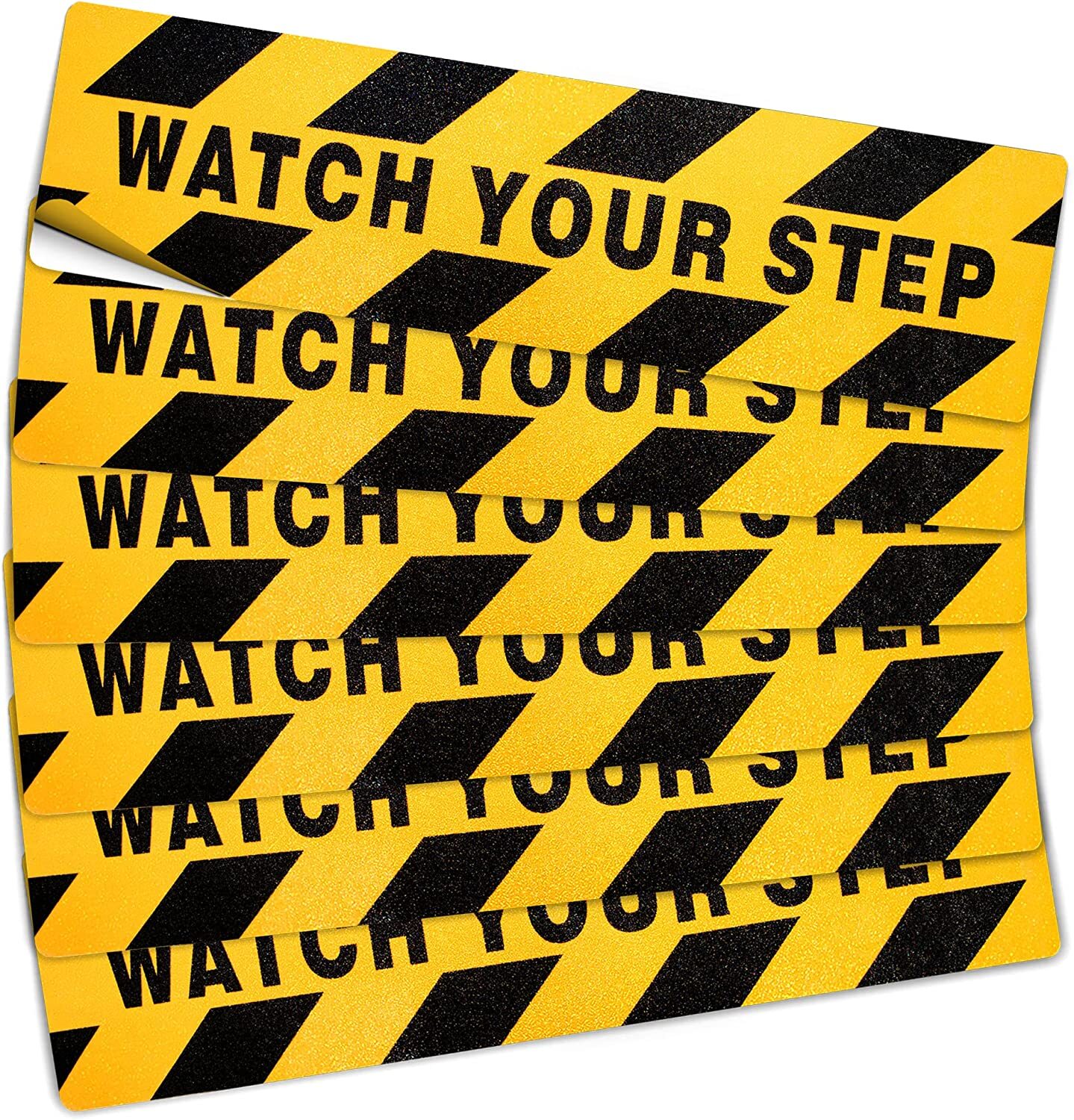 6 Pack 24"x 6" Watch Your Step Floor Decal Sticker Prevent Accident Caution Sign gallery