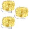 3 Pcs Fairy Lights USB Powered 16 ft 50 LED String Lights for Indoor Outdoor ... gallery