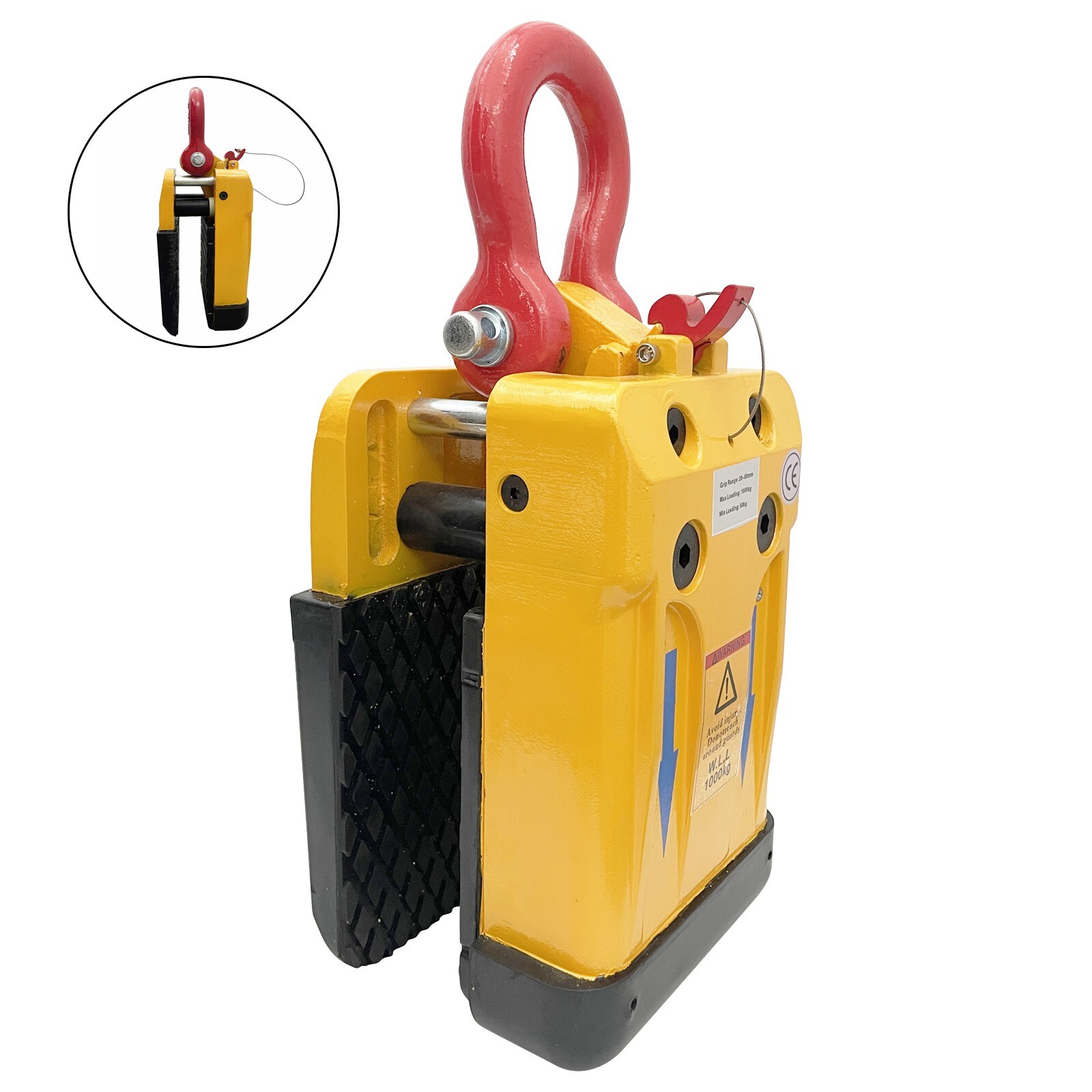 1000kg 20-60mm Stone Plate Lifter Granite Marble Lifter with Soft Rubber Jaws gallery