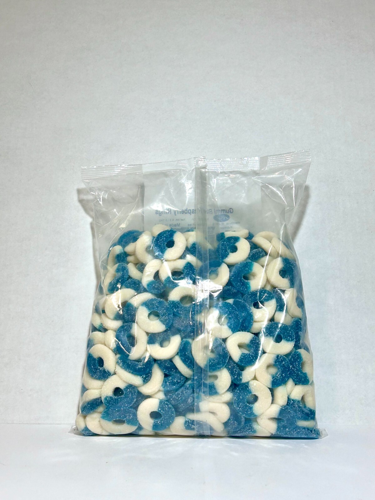 Blue Raspberry Gummy Ring Candy 8oz 1LB 2LB 3LB 4LB 4.5LB Bag Fresh Candy gallery
