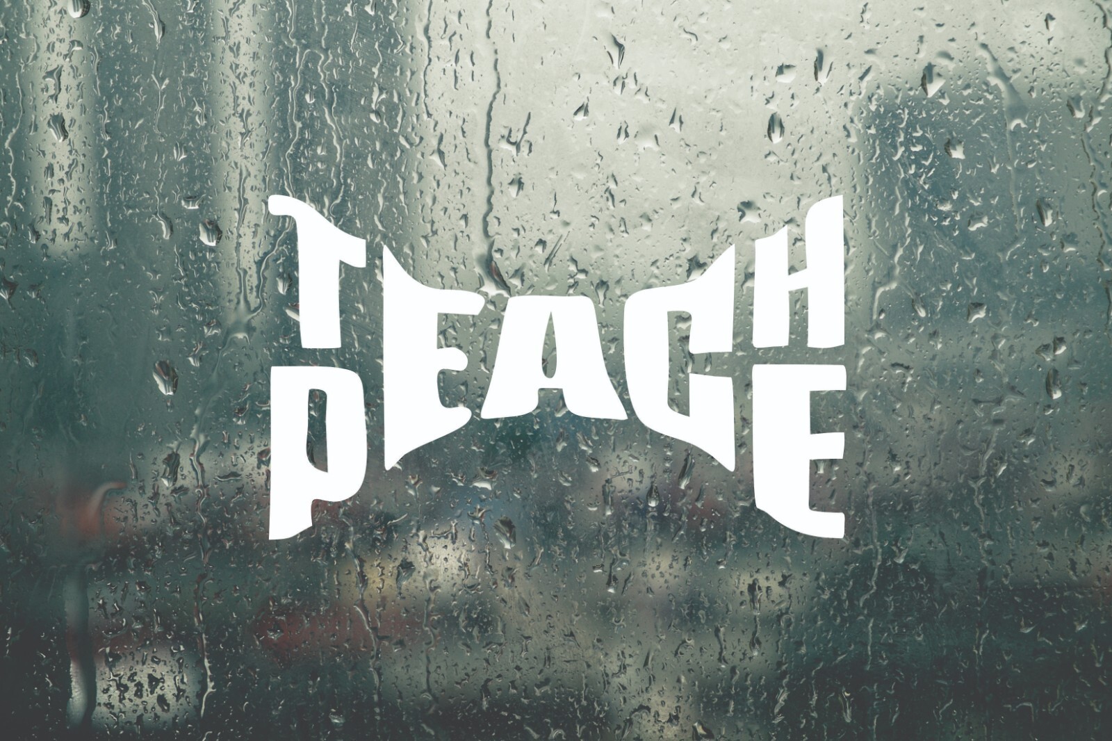 Teach Peace Die Cut Vinyl Decal Transfer Sticker Quotes & Sayings Premium Vinyl gallery
