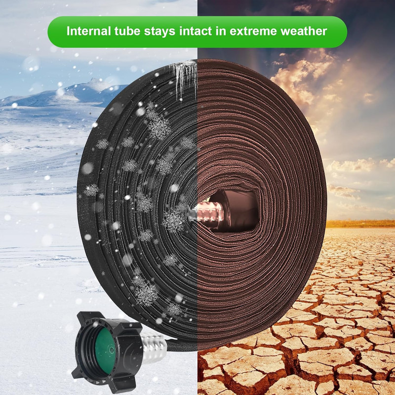 Flat Soaker Hose 15FT for Efficient Watering Tree - Durable Double Layer Design gallery