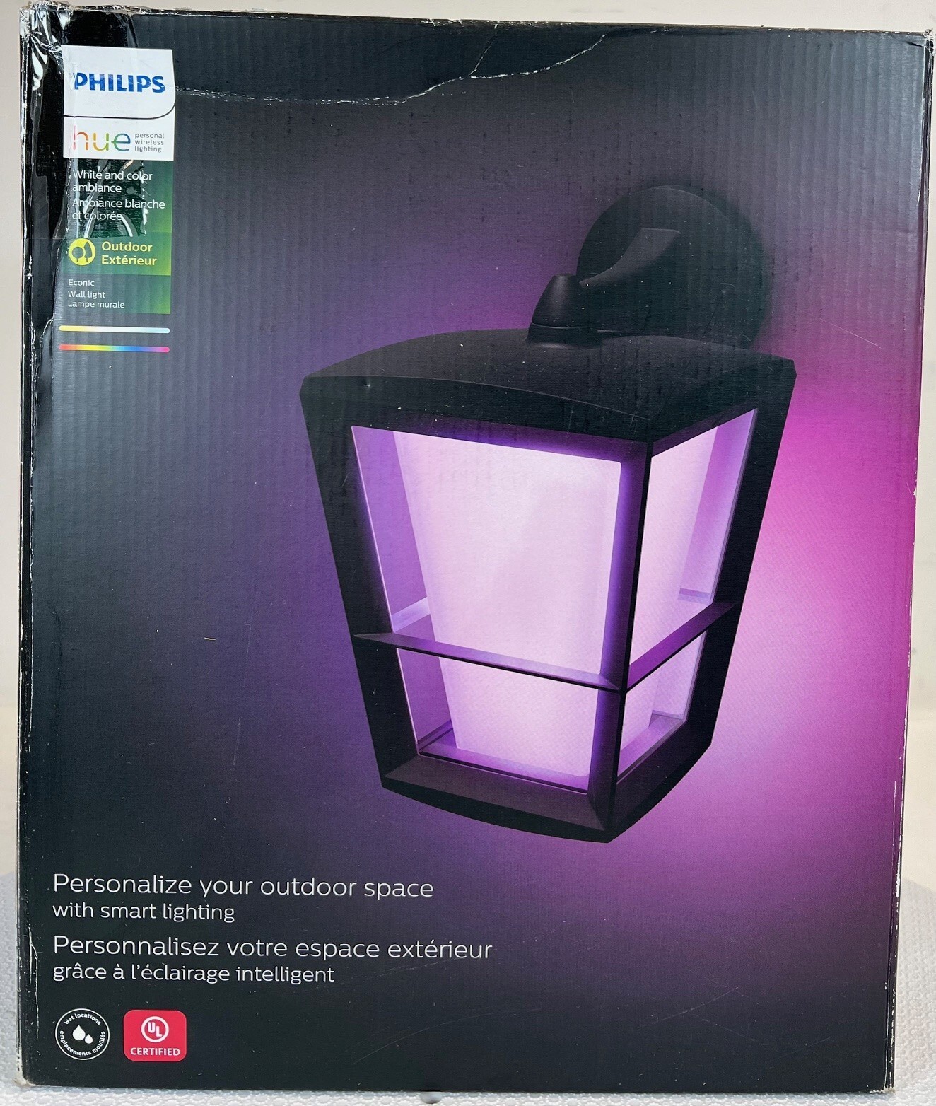 Philips Hue Econic Smart Outdoor White & Color Wall Lantern -FREE SHIPPING gallery