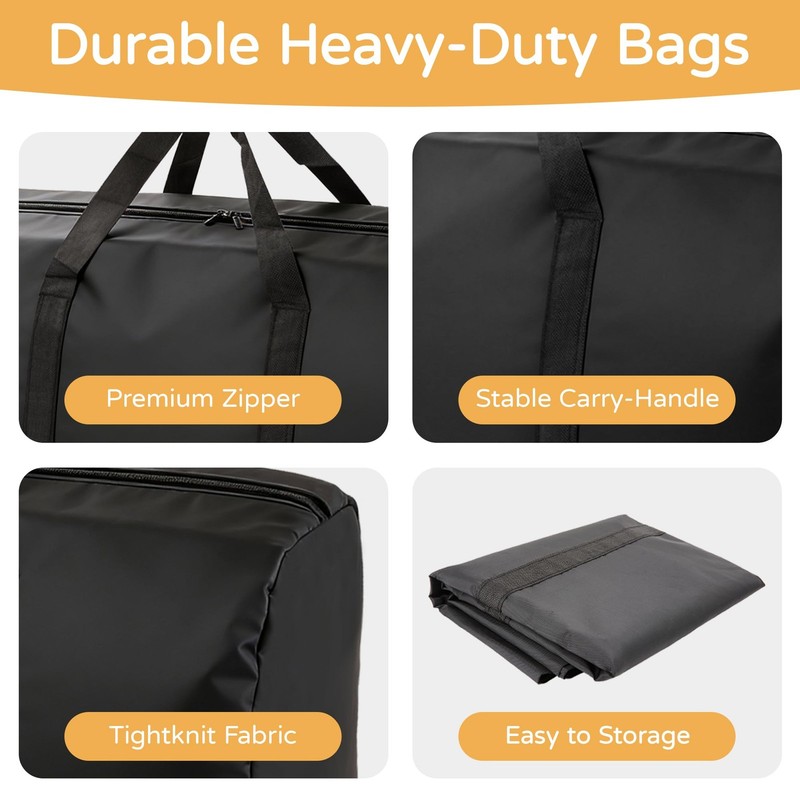 2 Pack 96L Extra Large Moving Bags with Zippers & Carrying Handles for Storage gallery
