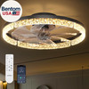 Ceiling Fans with Lights and Remote, 20'' Low Profile Ceiling Fans, 3000-6000K D gallery