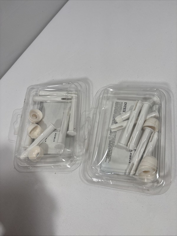 12 PCS - INTEX Pool Frame Replacement Joint Pins & Rubber Washer 25019 gallery