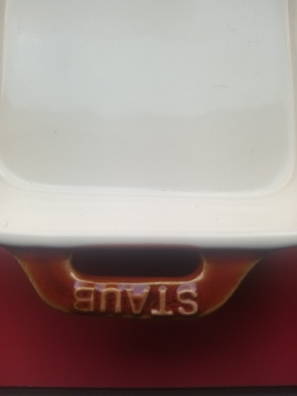 STAUB Ceramic Rectangular Baking Dish 10" X 6 1/2"◾ Cranberry MINTY!1 gallery