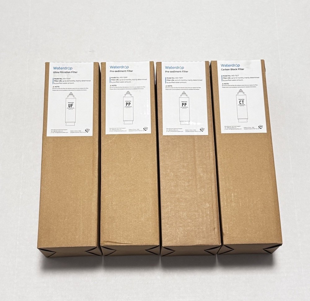 Under Sink Water Filter Waterdrop Replacement Filter WD-TSUF Lot of 4 NEW