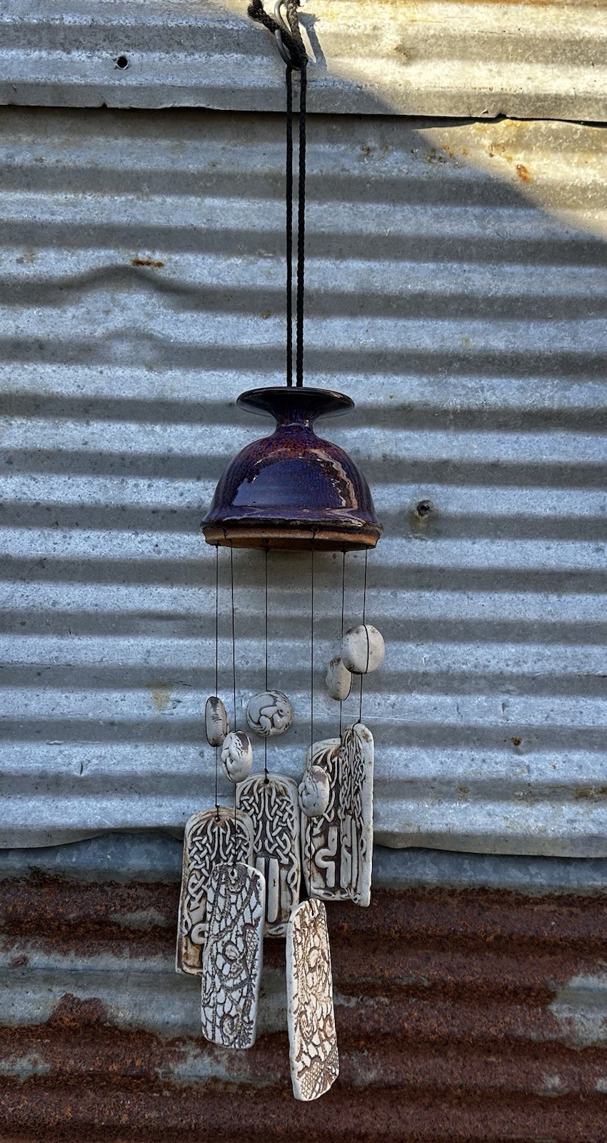 handcrafted ceramic wind chime decorative hanging round &rectangular pendants gallery