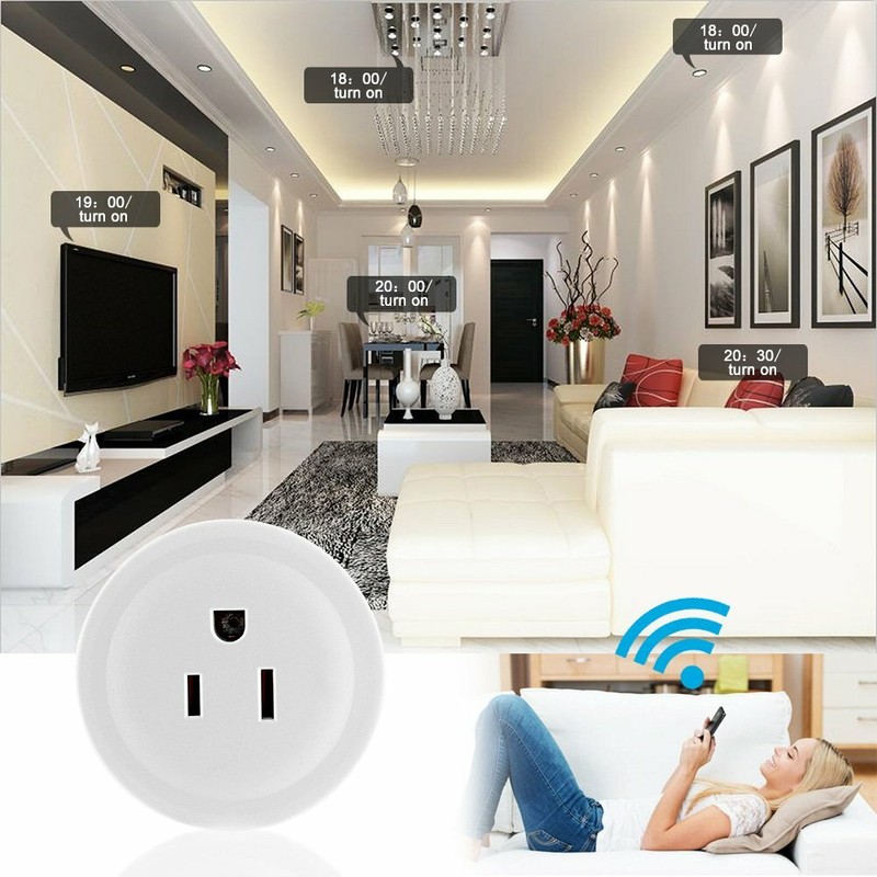 2 Mini Smart Plug Outlet Wifi Socket Alexa Google IFTTT fr Voice Control NEW FS! gallery
