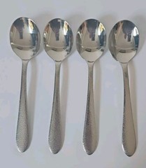 Lenox HAVESON Stainless Silverware Flatware Set Of 4 Soup Spoons 7 ” #28E