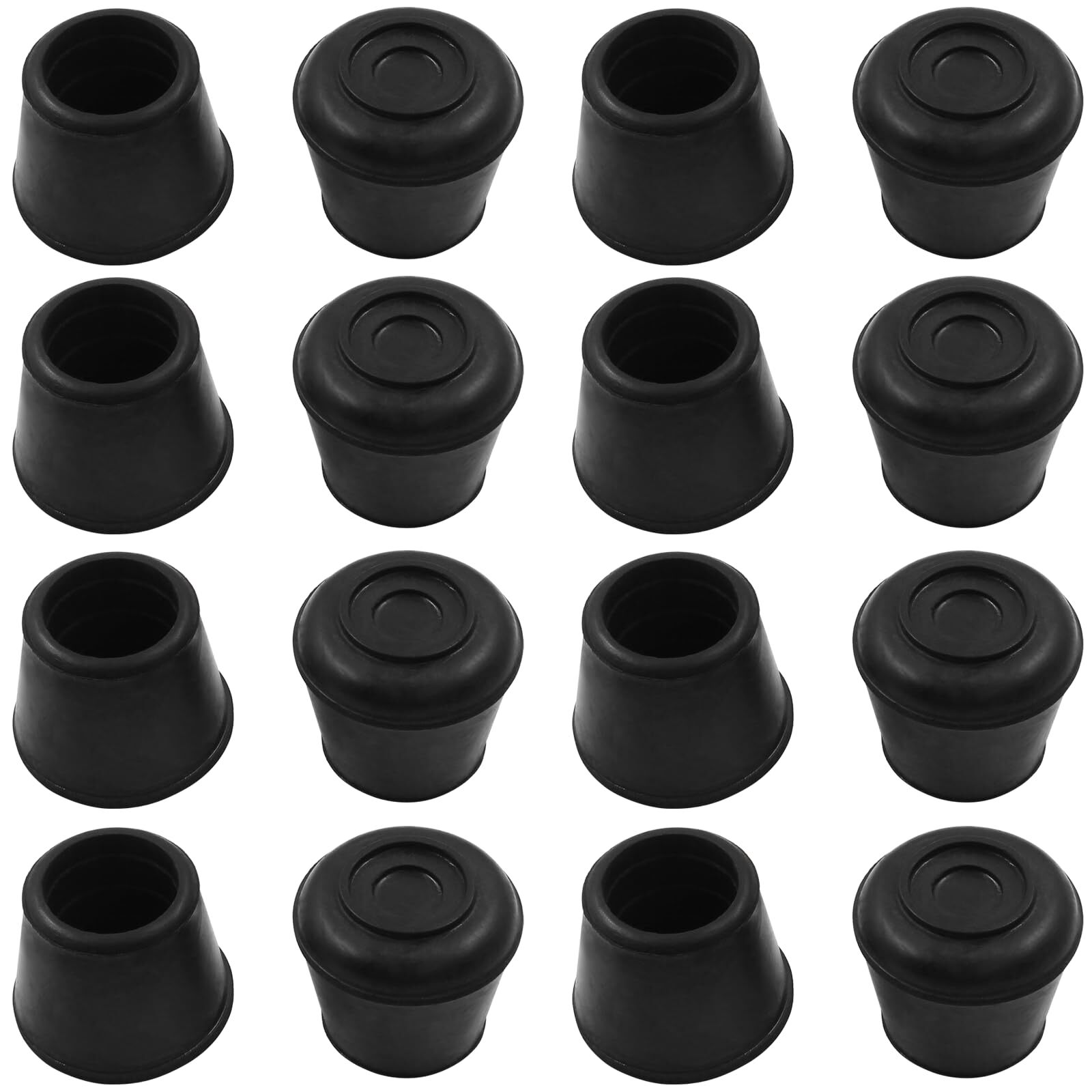 16 Pack 3/4 Inch Round Rubber Chair Leg Tips Floor Protectors Replacement gallery