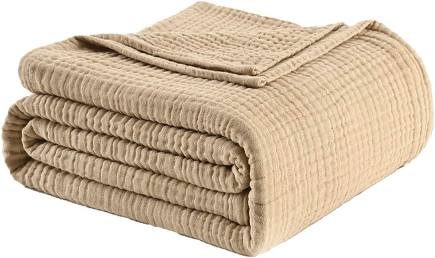 Muslin Blanket 100% Cotton Blanket Throw 50”X65”, Lightweight Breathable Summer gallery