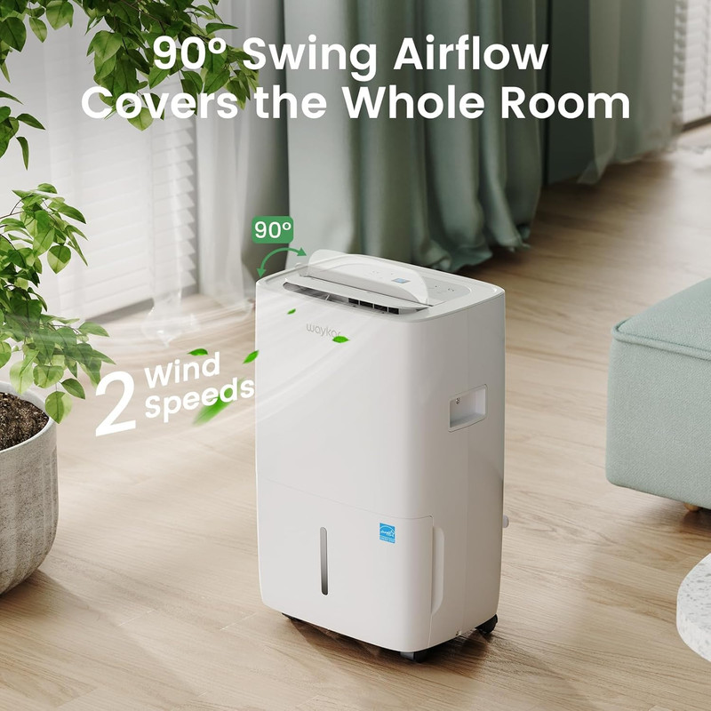 Energy Star 80 Pints Dehumidifier for Large Spaces with Hose & Tank gallery
