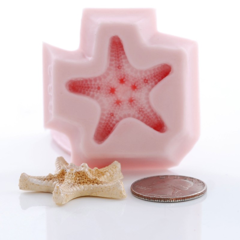 Knobby Starfish Silicone Mold Polymer Clay Resin Mints Candy Fondant Mould (883 gallery