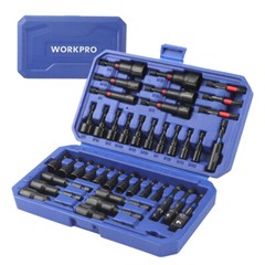 WORKPRO 39PC Magnetic Nut Driver Set SAE&Metric Impact Drill Driver Bit 1/4″ Hex