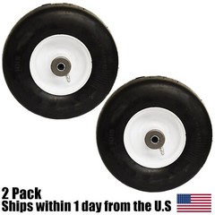2PK 9×3.50-4 Solid Tire & Wheel Front Caster 3/4″ HD Bearing Fits Grasshopper