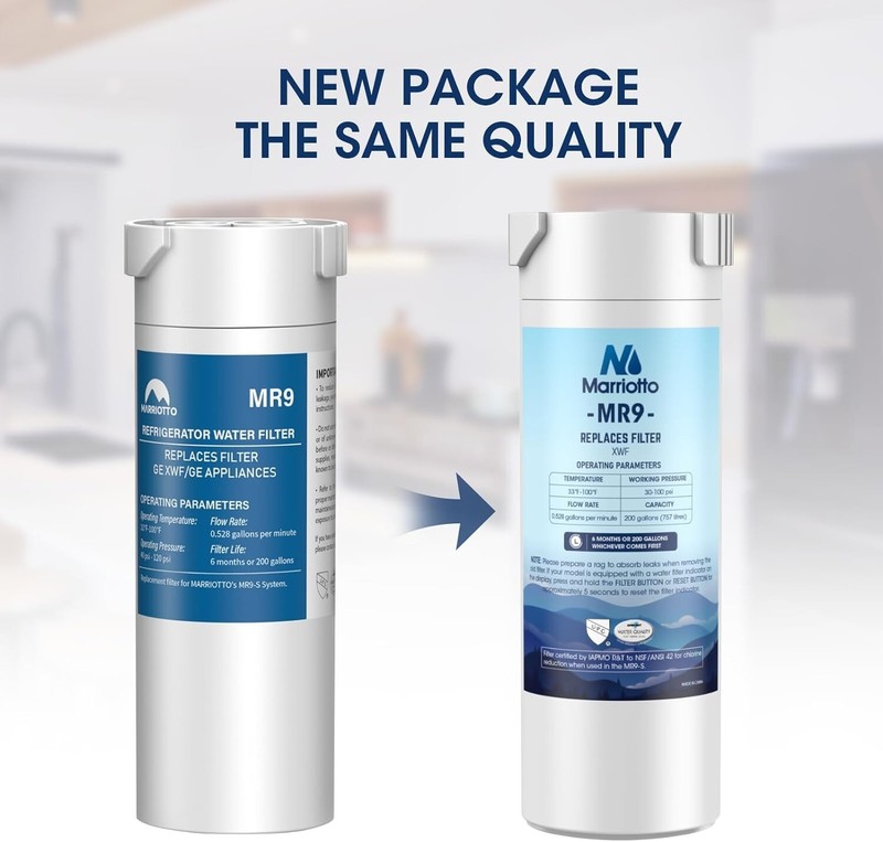 MARRIOTTO XWF Water Filter, Replacement for GE XWF, XWF Genuine Ge Refrigerator gallery