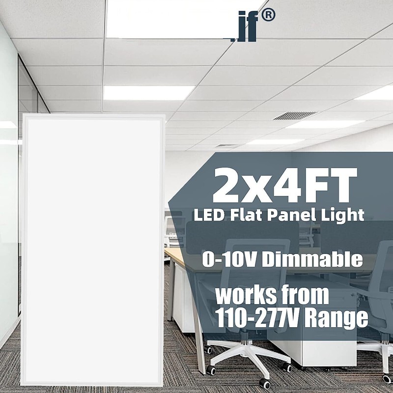 2x4 FT,8Pack LED Flat Panel Troffer Light 75W 5000K White Color ETL Listed IP20 gallery
