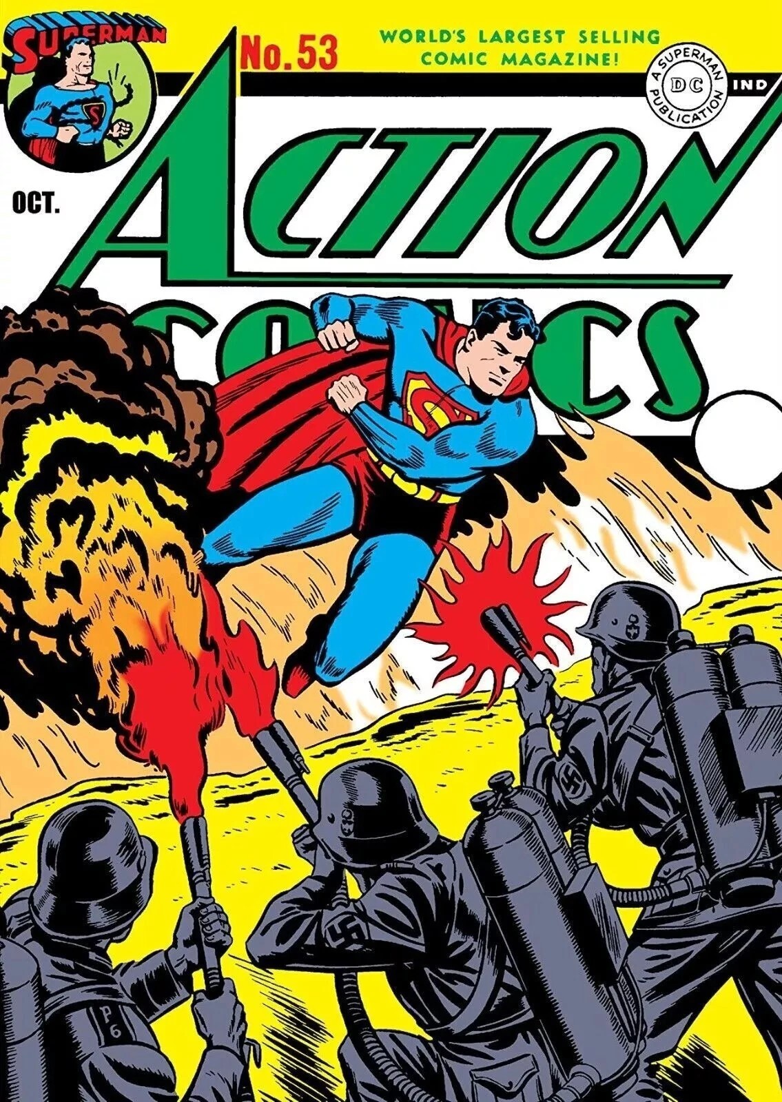 ACTION COMICS #53 COMIC BOOK COVER Poster print 11"x17" inches gallery