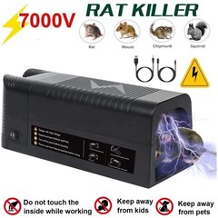 Upgraded Electronic Mouse Trap Control Kill Big Rat Pest Electric Rodent Zapper