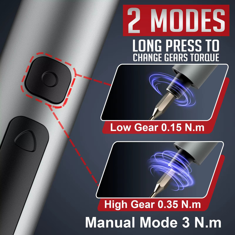 75 in 1 Precision Electric Screwdriver Set with 71 Magnetic Phillips Torx Bits 3 gallery