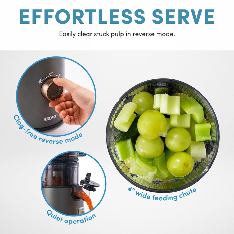 ® Cold Press Juice Machine Slow Masticating Fruit and Vegetable Juicer for Ho... gallery