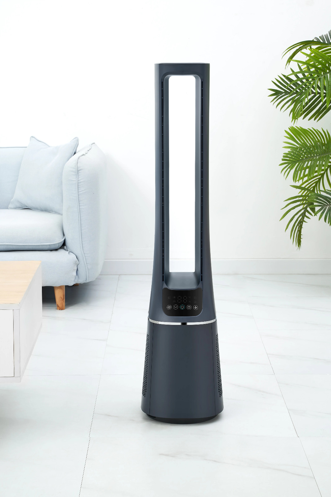 Midea 41" Bladeless Tower Fan & HEPA Air Purifier with Remote Control Open Box gallery
