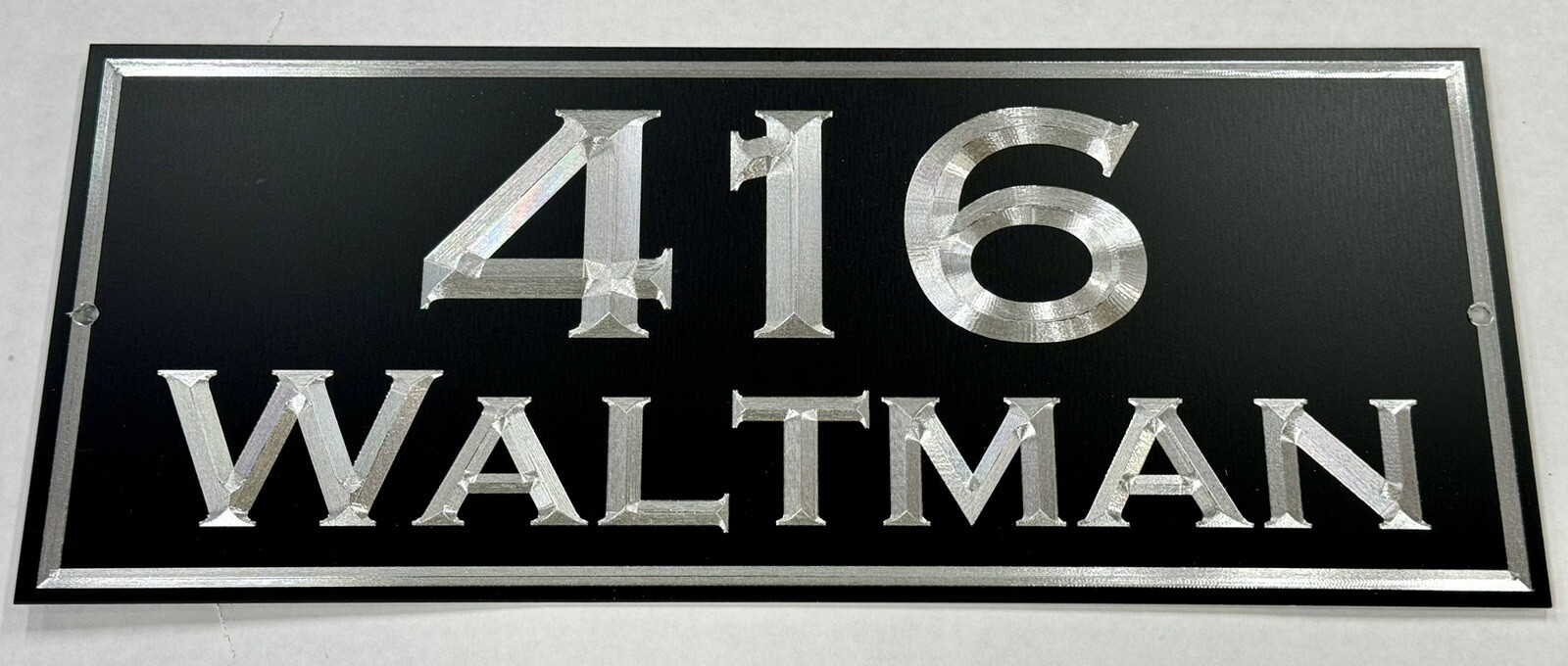 Engraved Custom Reflective House Number Street Address Metal Mailbox 12x5 Sign gallery