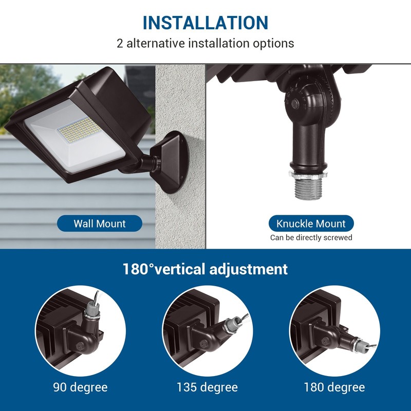 DEWENWILS 65W LED Security Light Outdoor 6670 LM Super Bright Flood Light 5000K gallery
