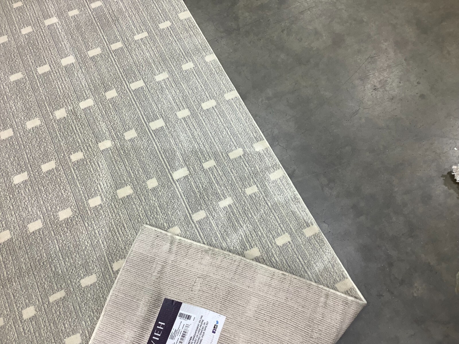 GREY / IVORY 6'-7" x 9'-10" Back Stain Rug, Reduced Price 1172679353 ORW305F-6 gallery