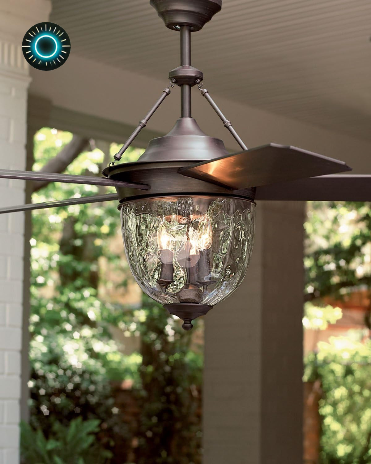 E-KM52ABZ5LKRC Knightsbridge Collection 52-Inch Indoor/Outdoor Ceiling Fan with gallery