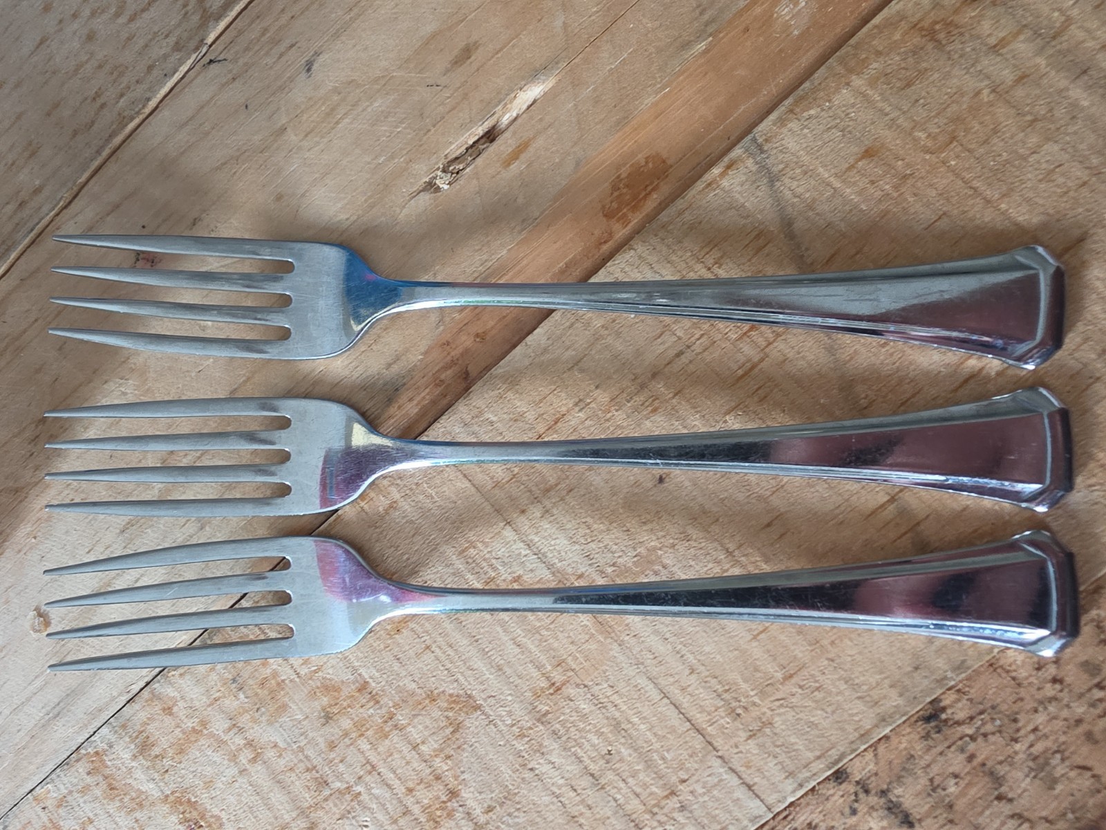 3 Dinner Forks ONEIDA MAESTRO ST LEGER Stainless Steel Flatware 7 3/8" . gallery