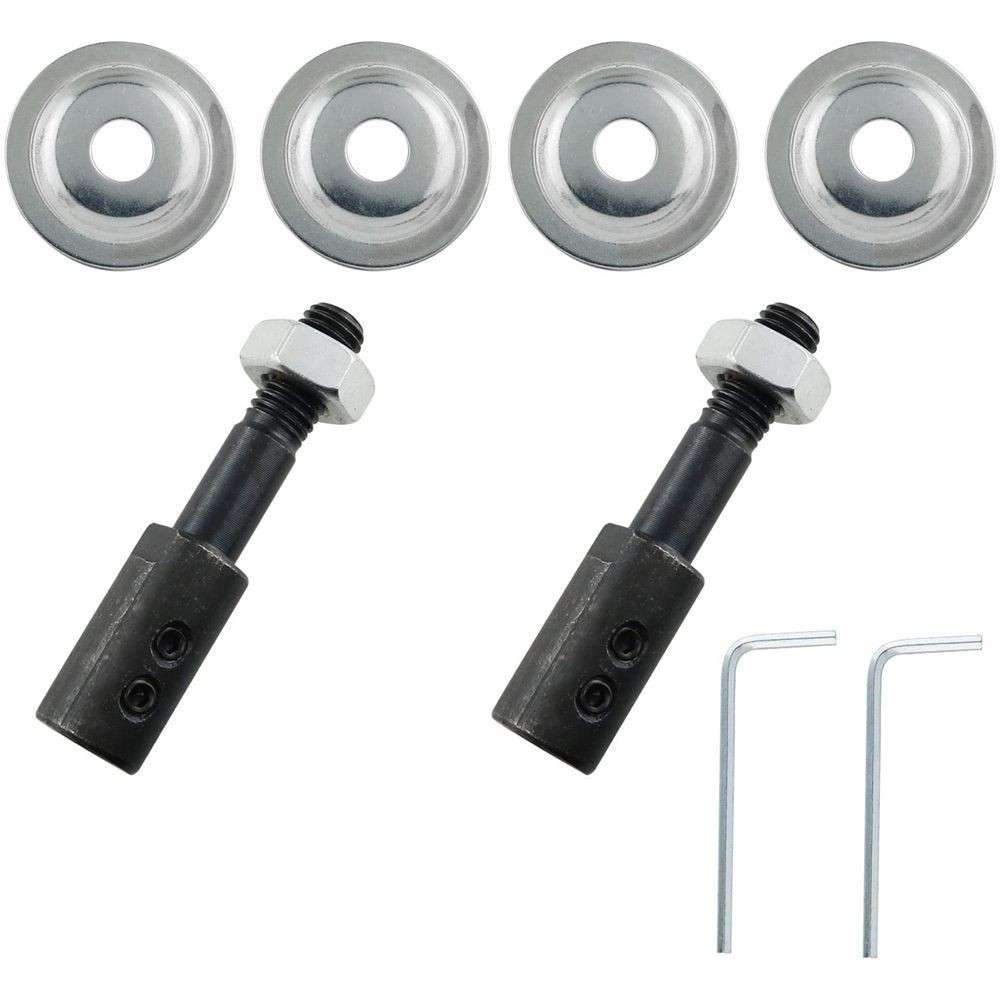 2 Sets 8mm Motor Arbor Adapter Bench Grinder Extension Shaft Threaded Kit C612 gallery
