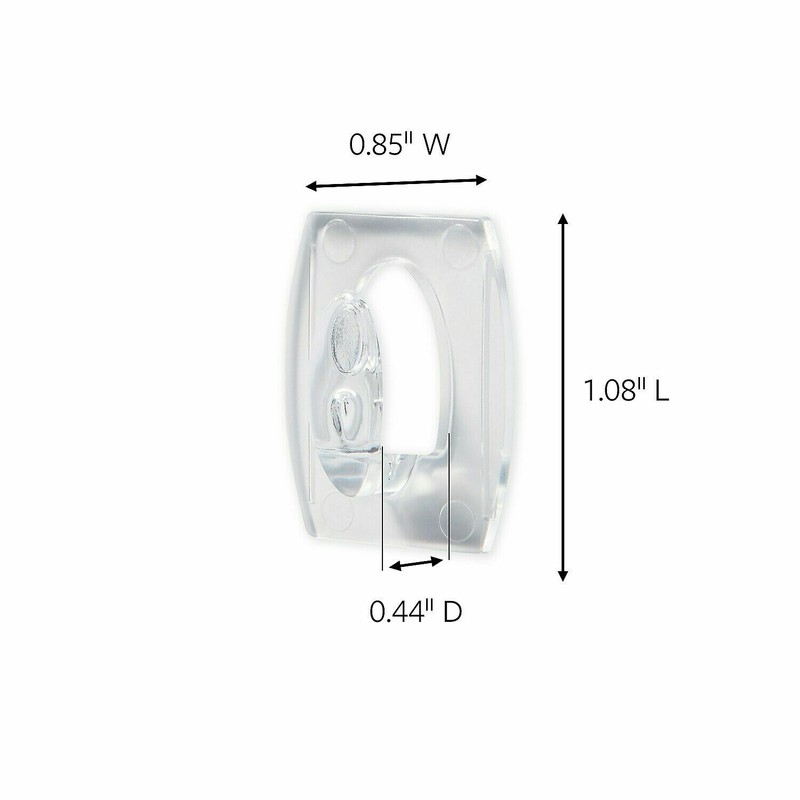 6 Packs 3M Command 12 Mini Clear Hooks & 16 Adhesive Strips Per Pack Max 0.5 lb gallery