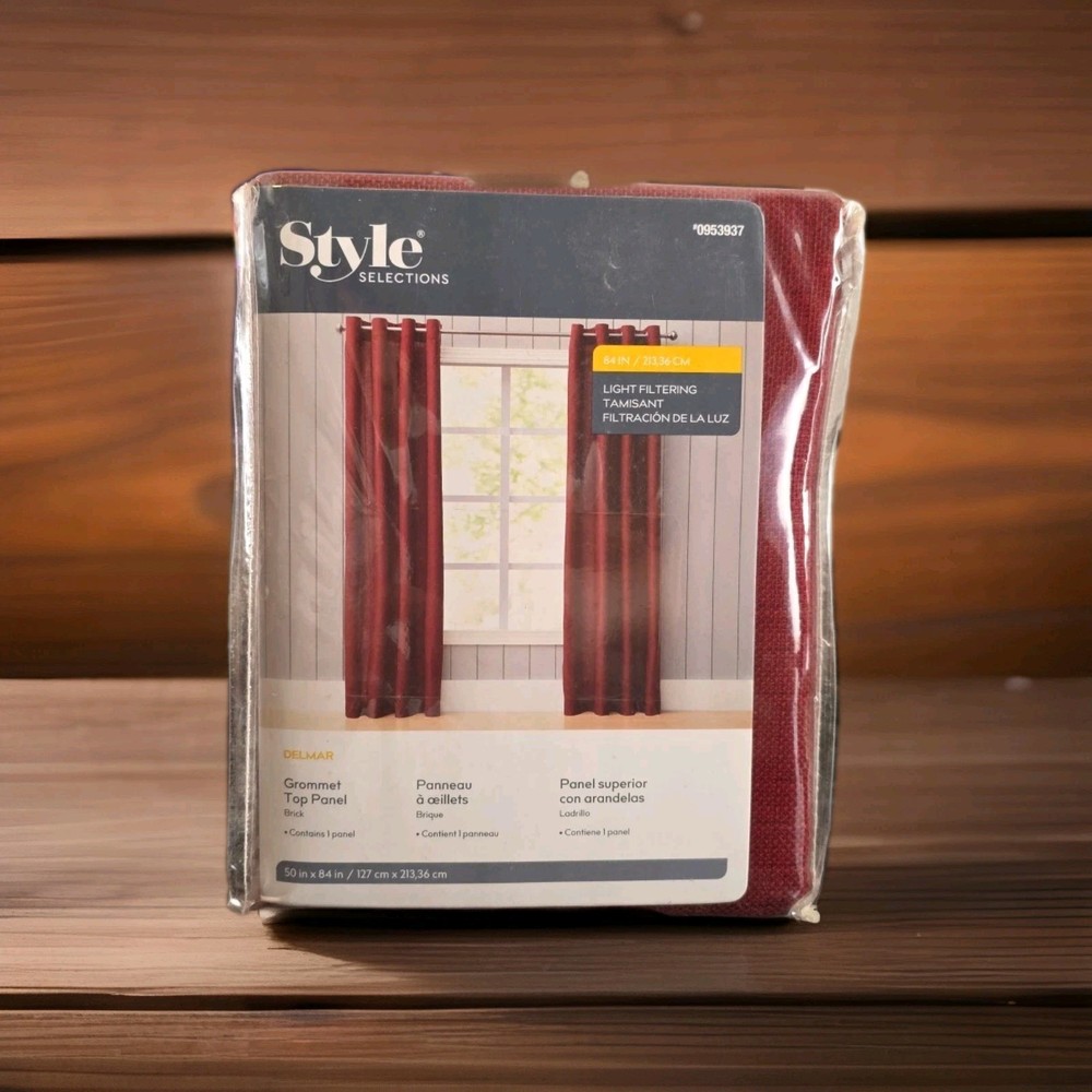 Style Selections | Delmar | Light filtering | Brick | 50x84in | #0953937