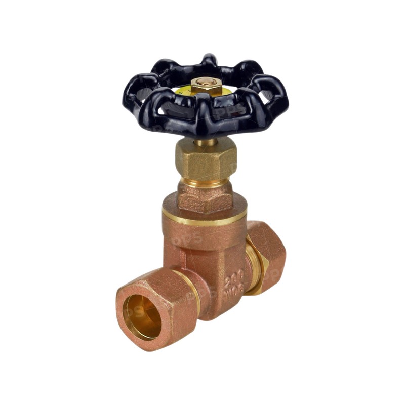 Midline Valve Gate Valve Lead Free, Compression Connections, Cast Brass (5 Pack) gallery