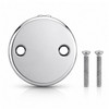 SUPPLYGIANT Overflow Faceplate for Tub 2 Hole Bathtub Faceplate with Matching Sc gallery