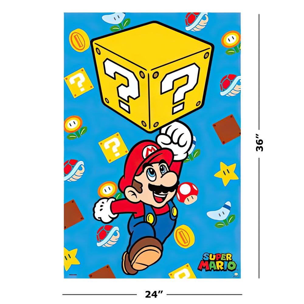 Super Mario - Gaming Poster (Block Jump) (Size: 24" x 36") gallery