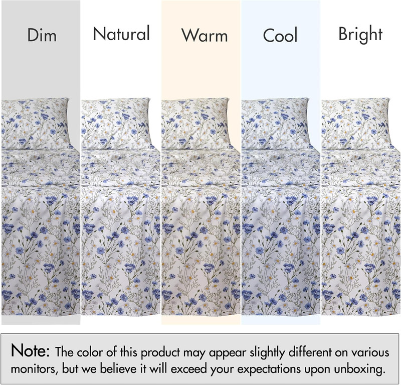100% Cotton Percale Sheets Full Size – Crisp Cooling Bed Sheets for Hot Sleepers gallery