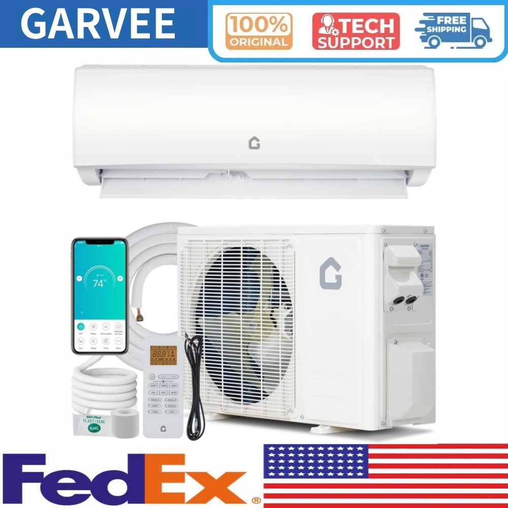 12000 BTU Mini Split Air Conditioner Heat Pump Ductless AC Cool Up to 750 Sq. Ft gallery