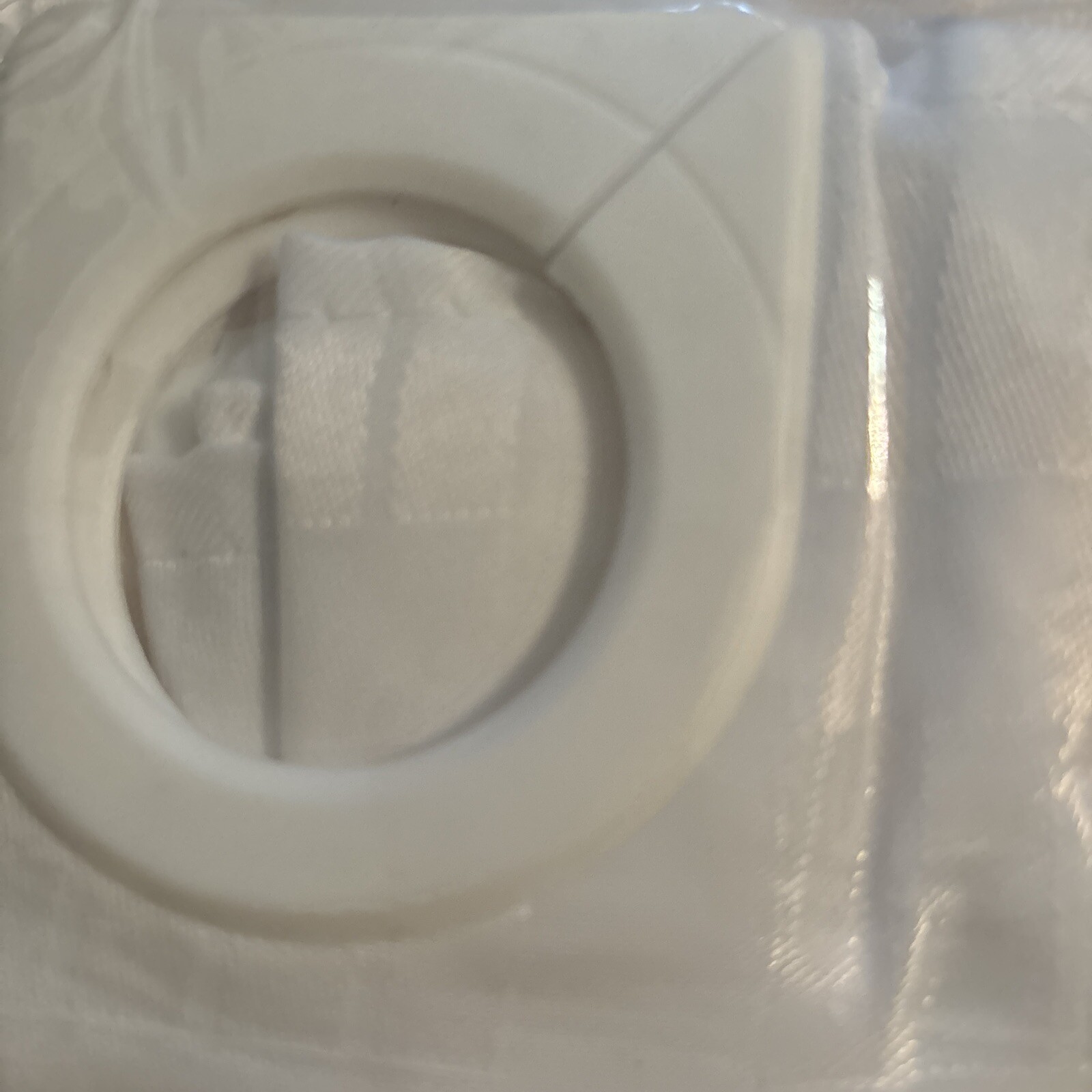 Shower Curtain - Hookless Madison White - White/Shear Window 71" x 77" gallery