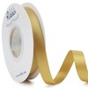 Ribbli Gold Double Faced Satin Ribbon,1/2 Inch x Continuous 25 1/2 inch, gallery
