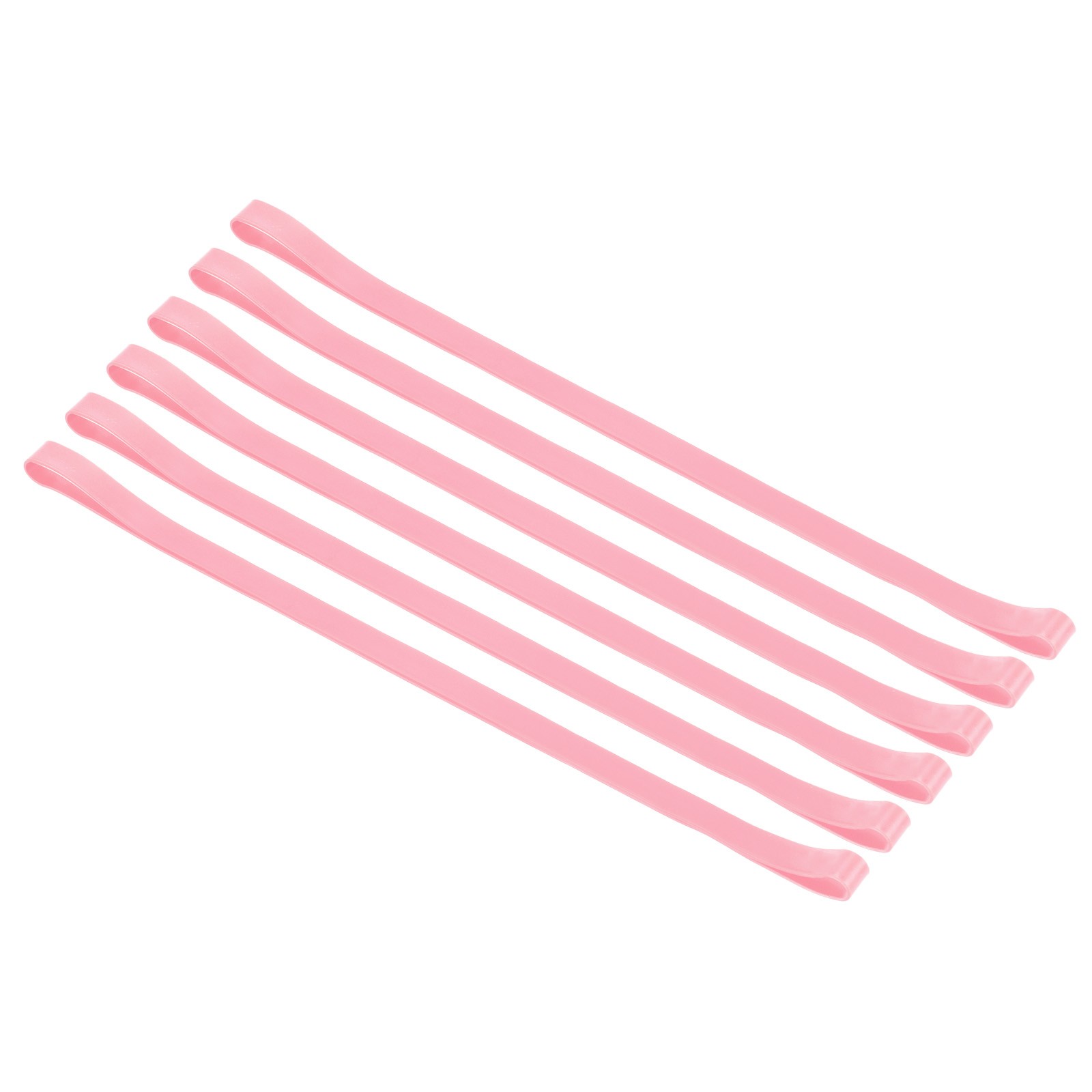 Towel Bands, 6 Pack 11.81x0.4 Inch Silicone Towel Chair Clips, Pink gallery