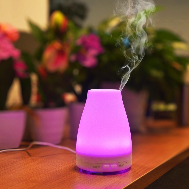 EcoGecko Aromatherapy Essential Oil Diffuser, Aroma Oil Diffuser with Color LED gallery