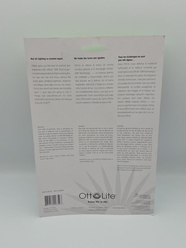 OttLite Bulb Replacement Type B PL18-B Model T18330 18W (75W Equivalent)- Sealed gallery