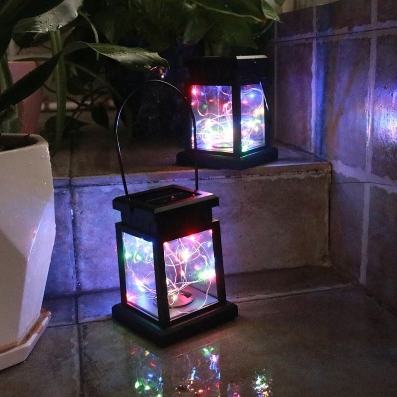3Pack 30LED Solar Lantern Hanging Lights Yard Patio Garden Lamp Outdoor Decor US gallery