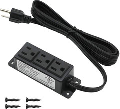 Surface Mounted Power Strip 3 Ac Grounded Outlets Mountable Power Strip