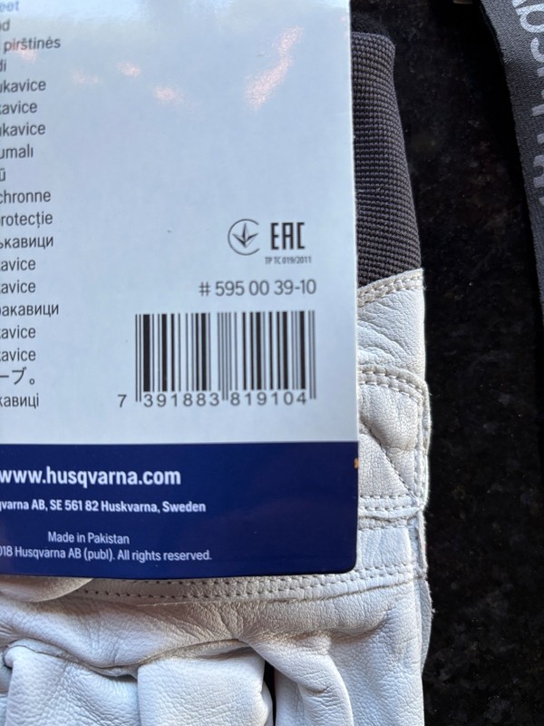Husqvarna Large Functional Saw Protection Gloves - 579380210 Glasses and Lanyard gallery